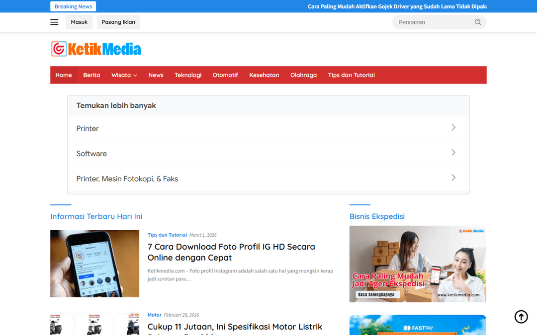 ketikmedia.com publisher screenshot