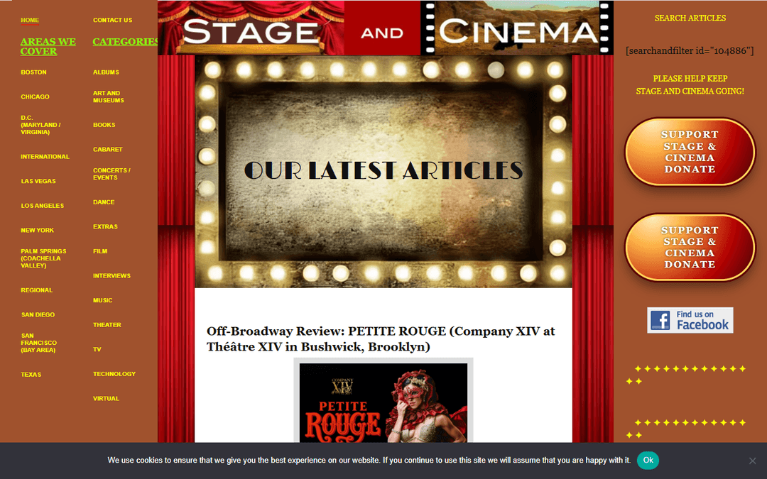 stageandcinema.com publisher screenshot