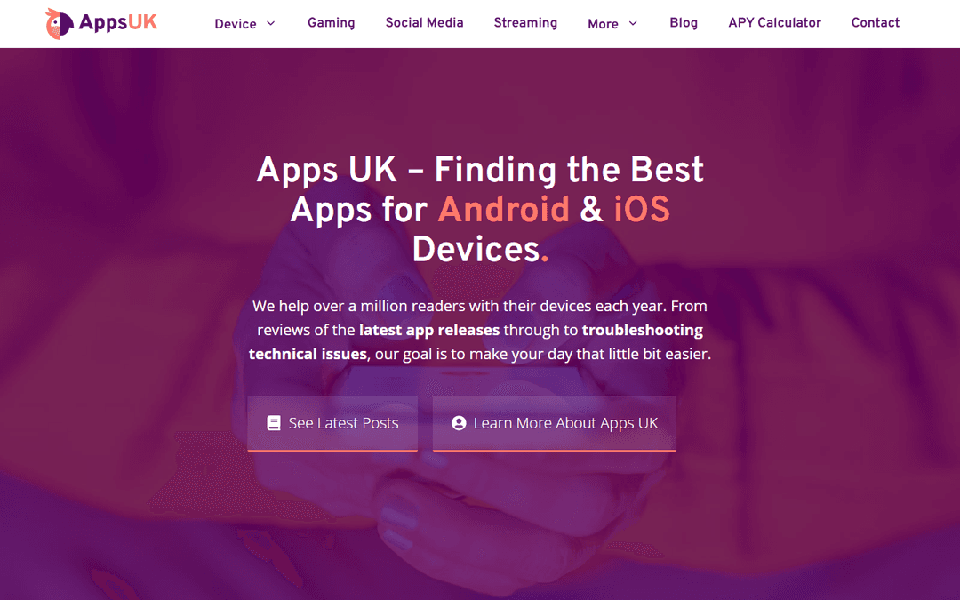 apps.uk publisher screenshot
