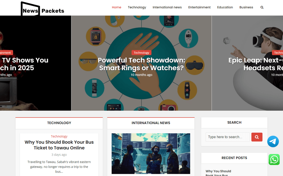 newspackets.com publisher screenshot