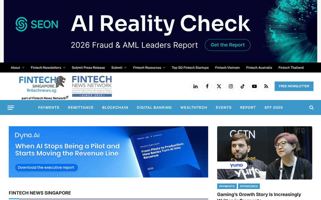fintechnews.sg publisher screenshot