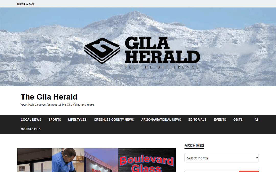 gilaherald.com publisher screenshot