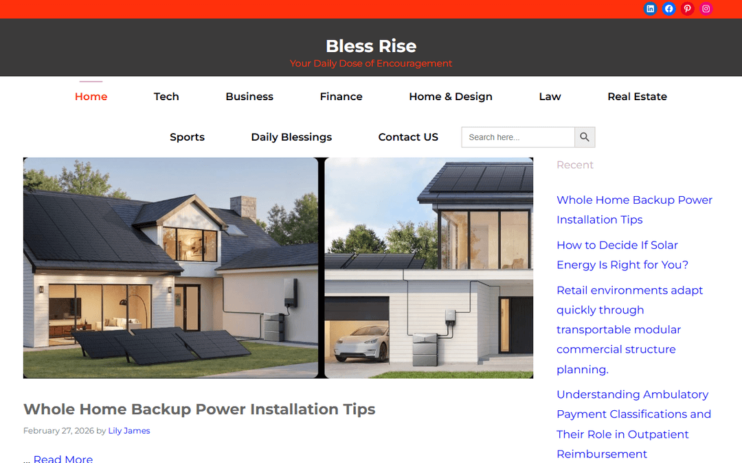 blessrise.com publisher screenshot