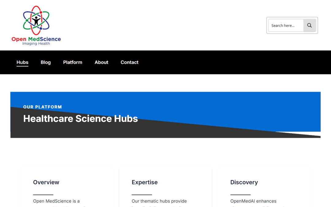 openmedscience.com publisher screenshot