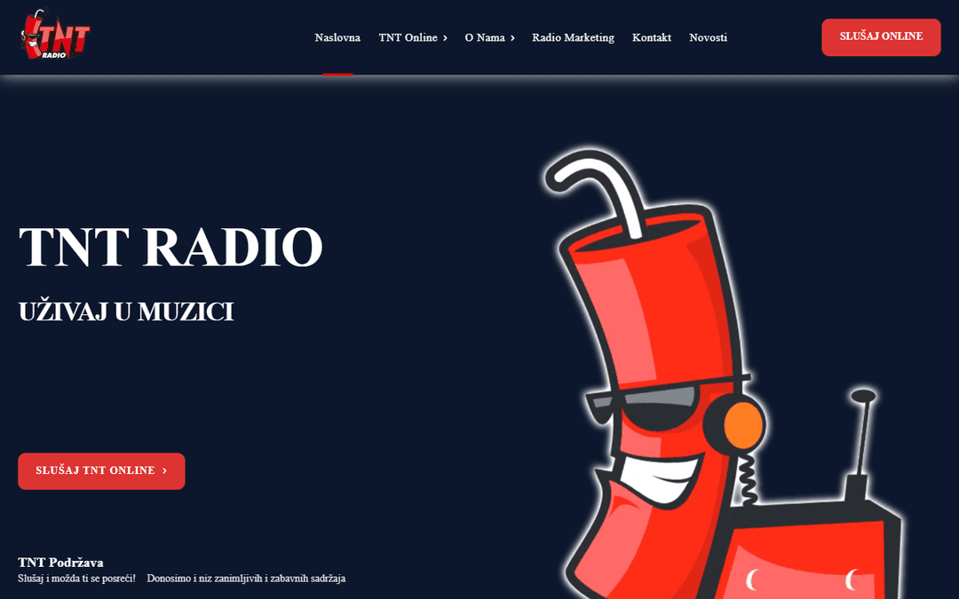 tntradio.ba publisher screenshot