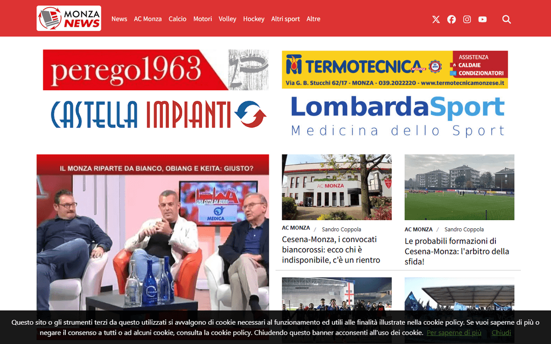 monza-news.it publisher screenshot