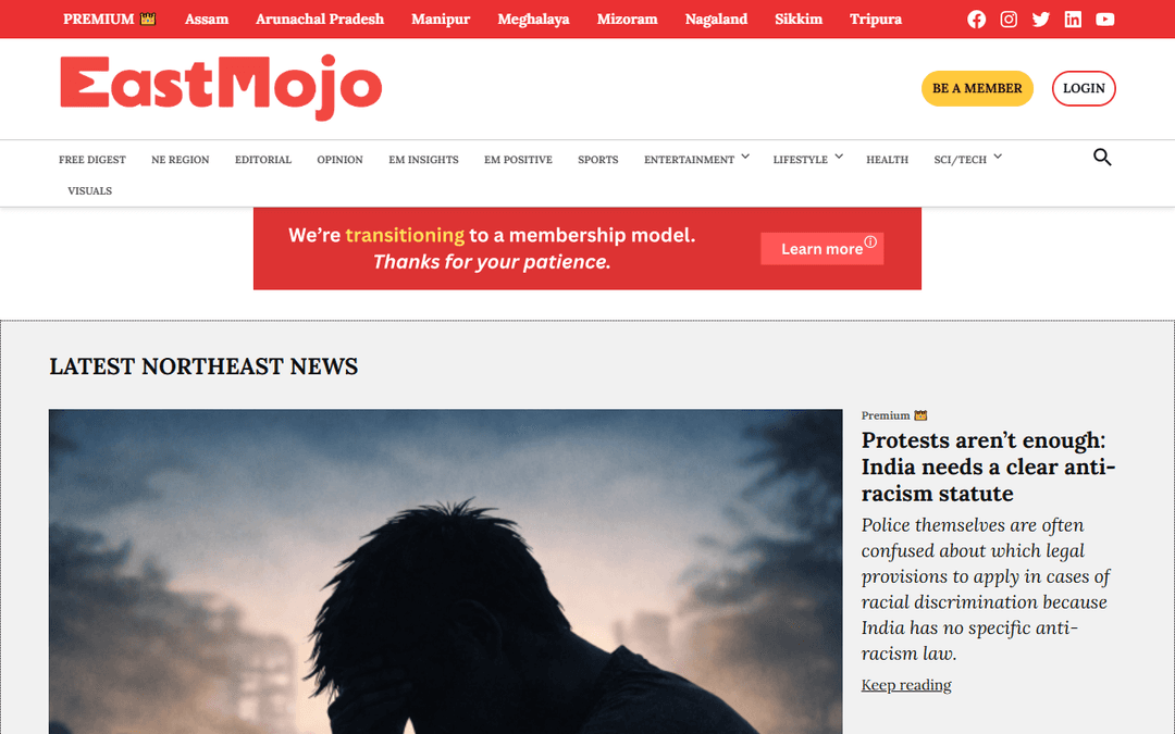 eastmojo.com publisher screenshot