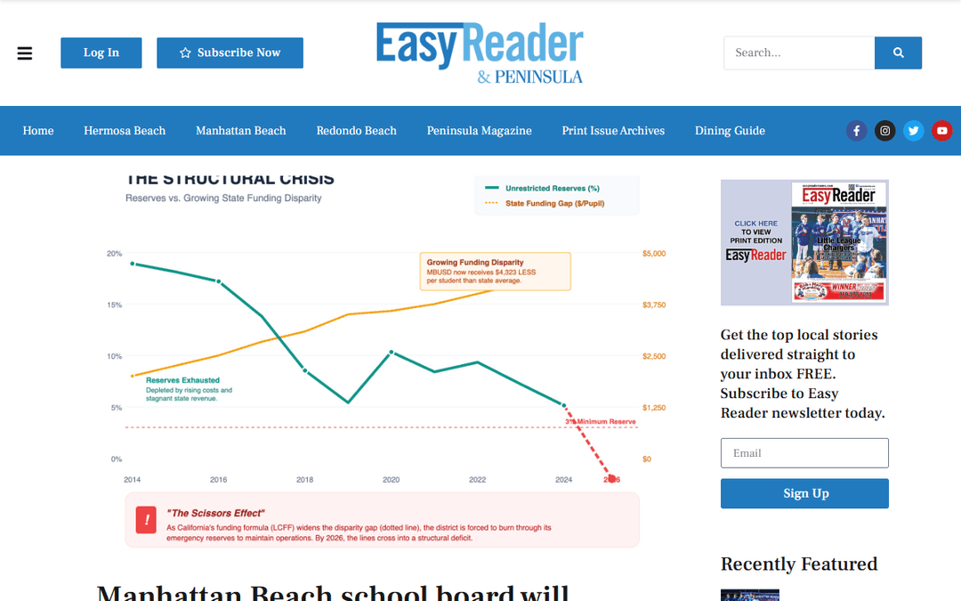 easyreadernews.com publisher screenshot
