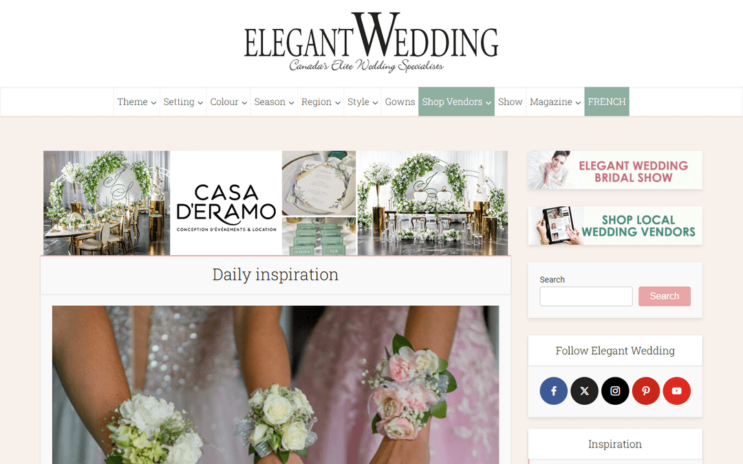 elegantwedding.ca publisher screenshot