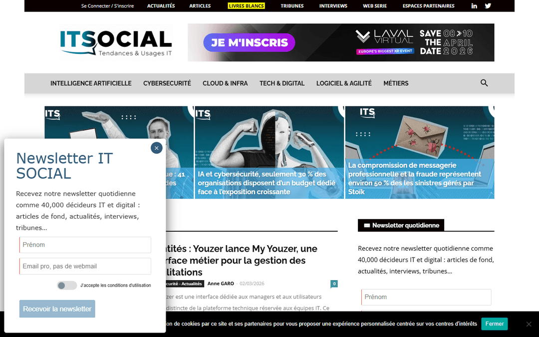 itsocial.fr publisher screenshot
