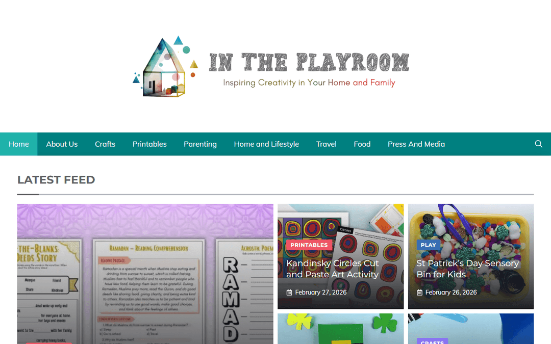 intheplayroom.co.uk publisher screenshot
