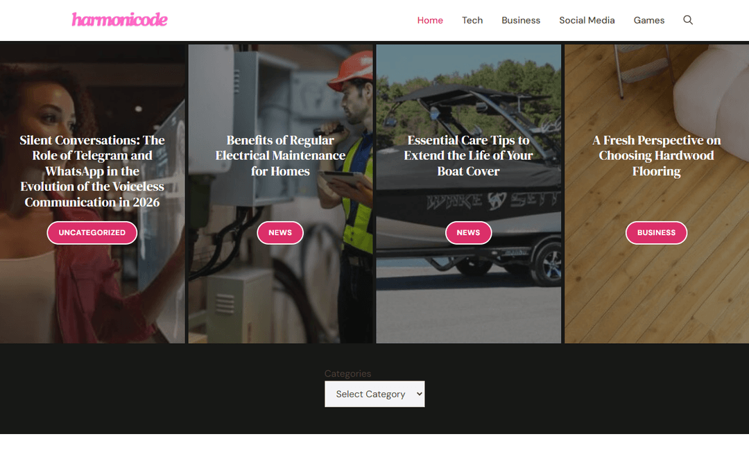 harmonicode.org publisher screenshot