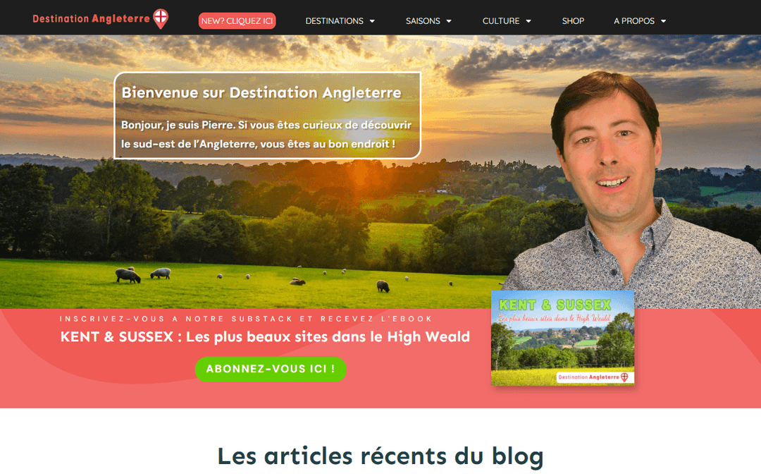 destinationangleterre.com publisher screenshot