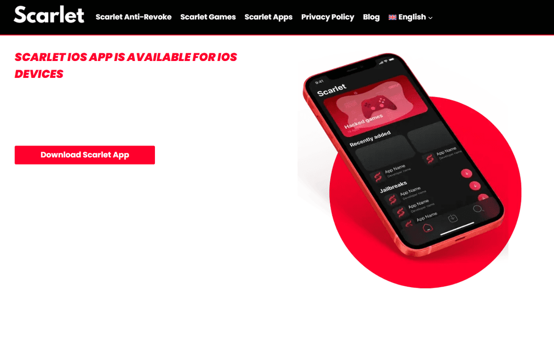 scarlet-ios.net publisher screenshot