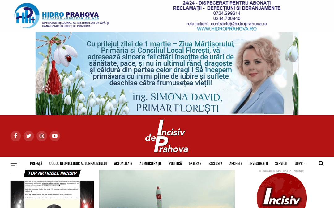 incisivdeprahova.ro publisher screenshot