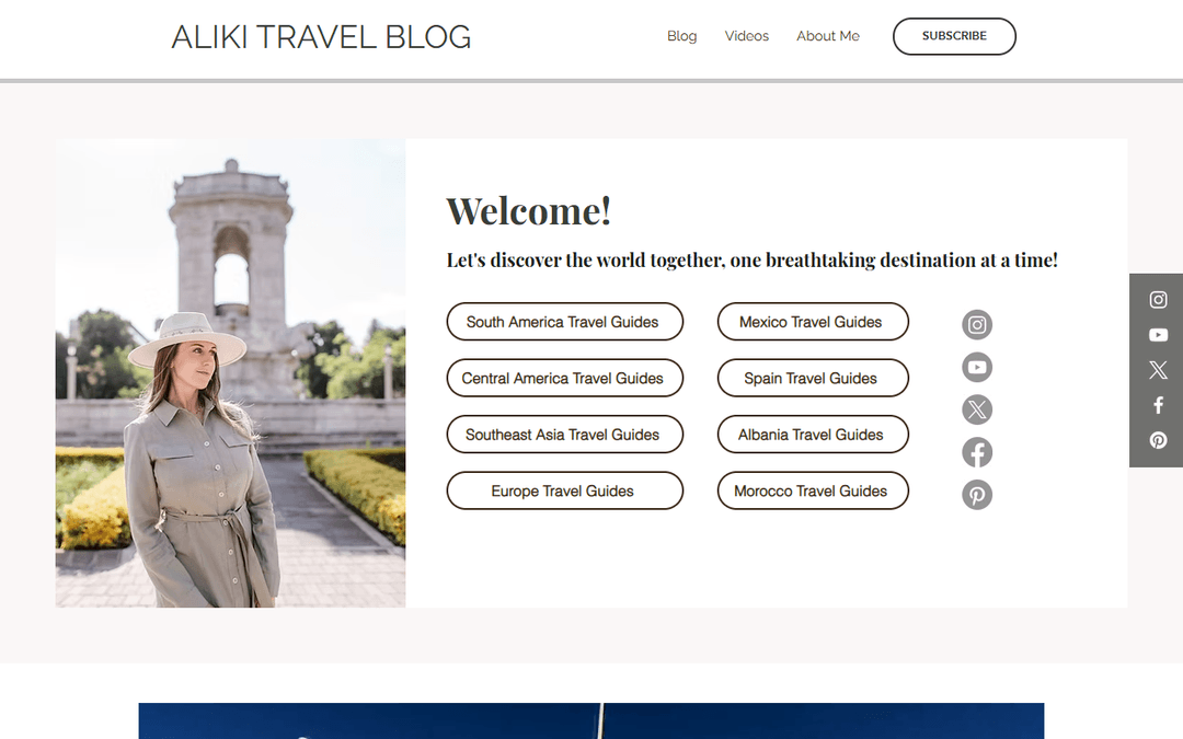 alikitravelblog.com publisher screenshot