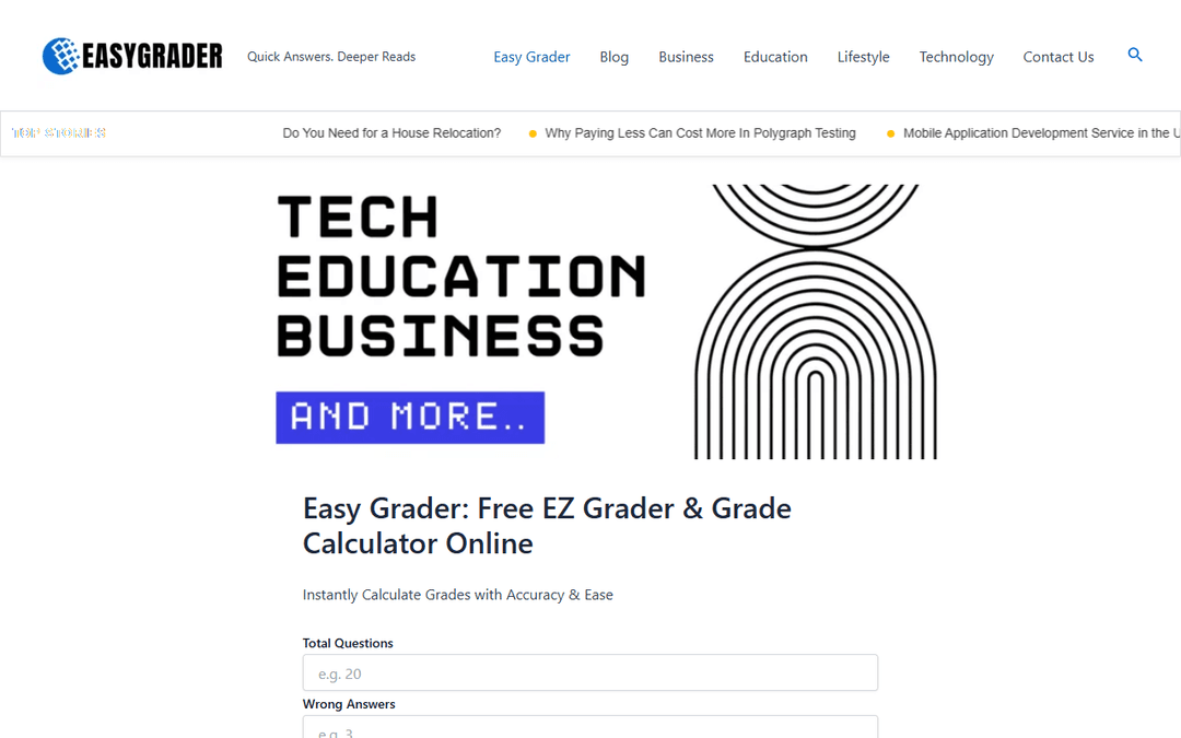 easygrader.net publisher screenshot