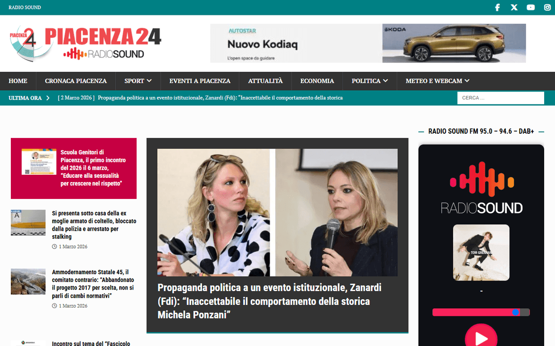 piacenza24.eu publisher screenshot
