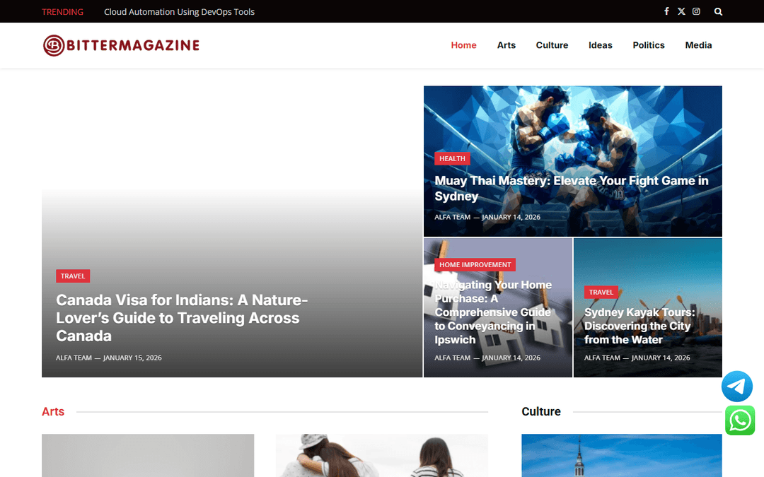bittermagazine.com publisher screenshot