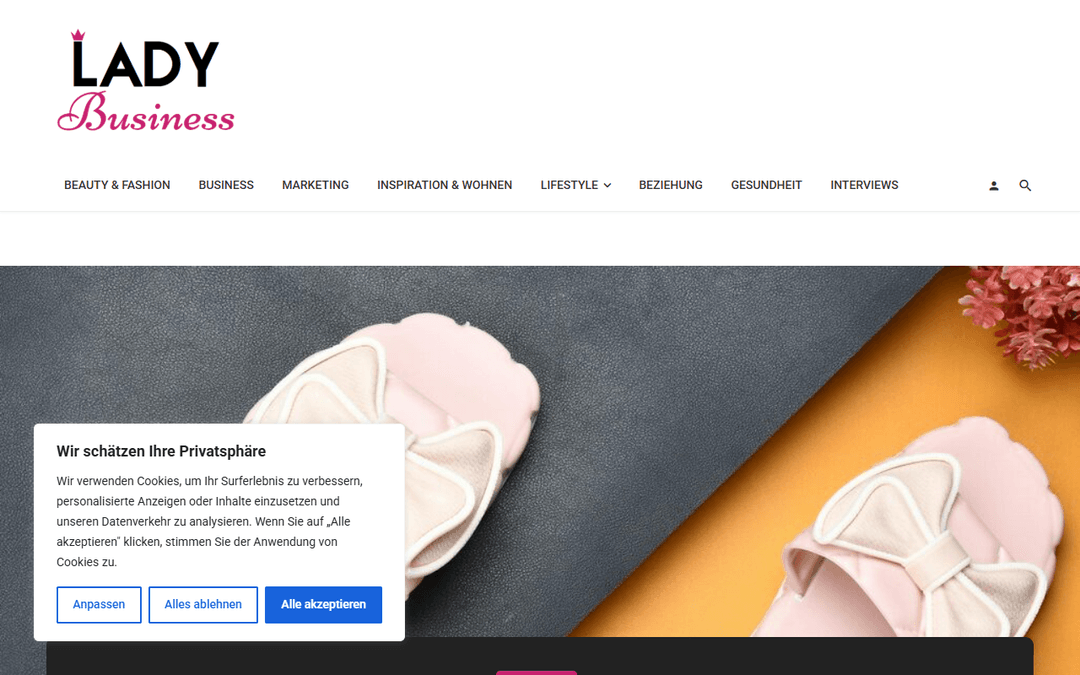 lady-business.at publisher screenshot