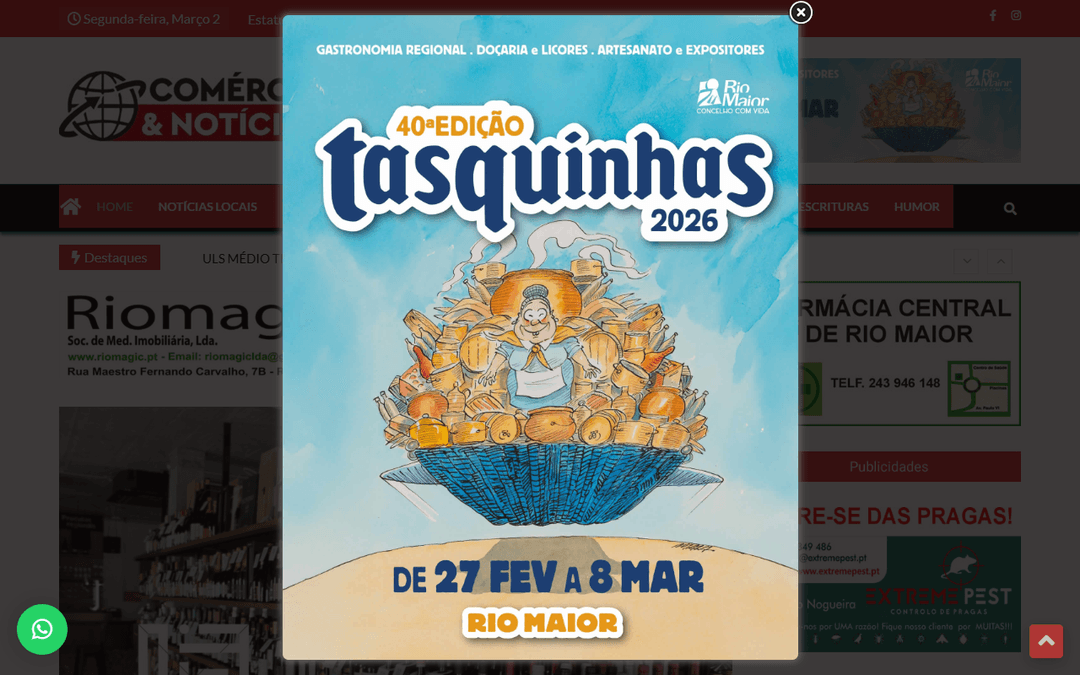 comercioenoticias.pt publisher screenshot