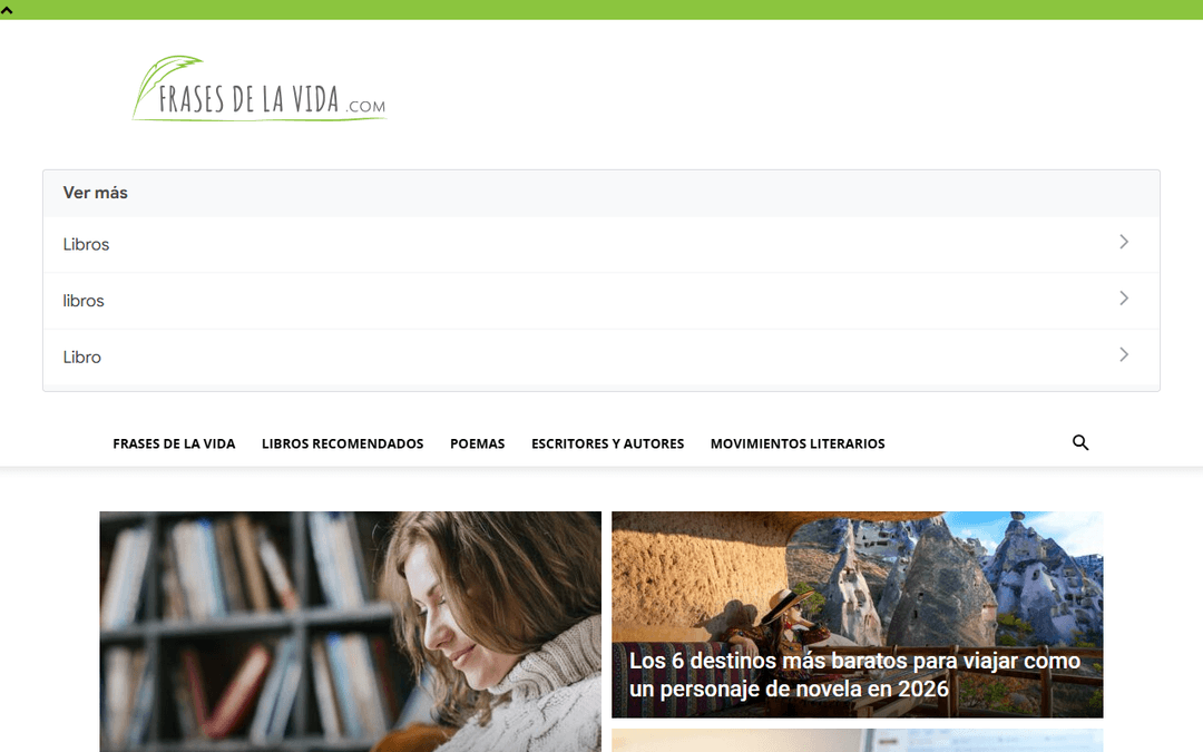 frasesdelavida.com publisher screenshot