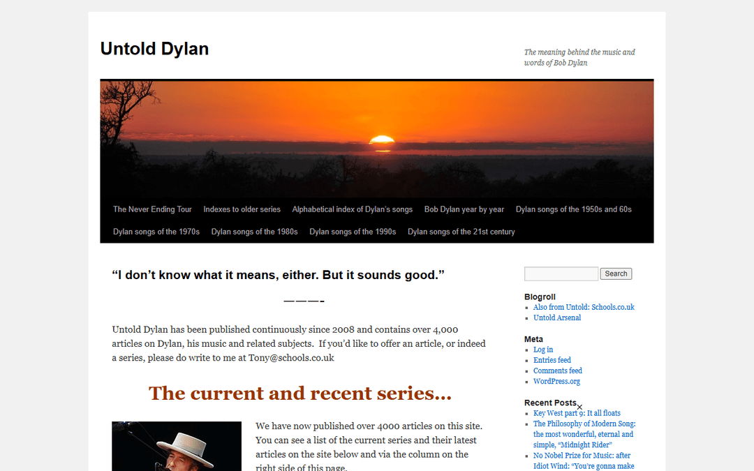 bob-dylan.org.uk publisher screenshot