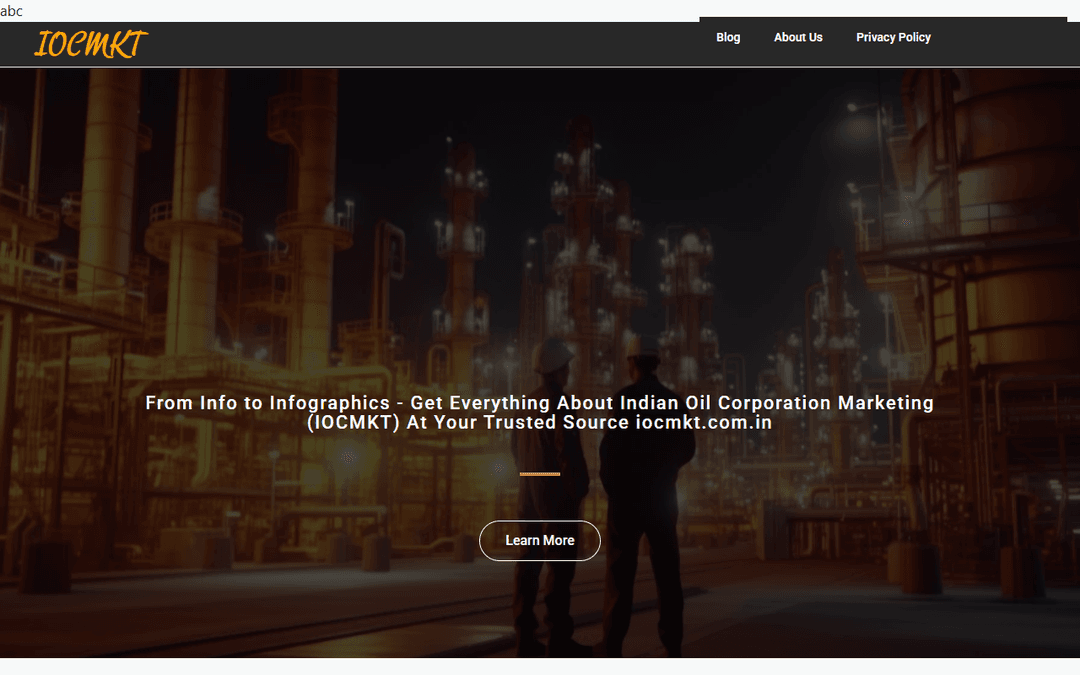 iocmkt.com.in publisher screenshot