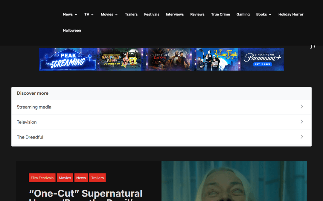 horrorfuel.com publisher screenshot