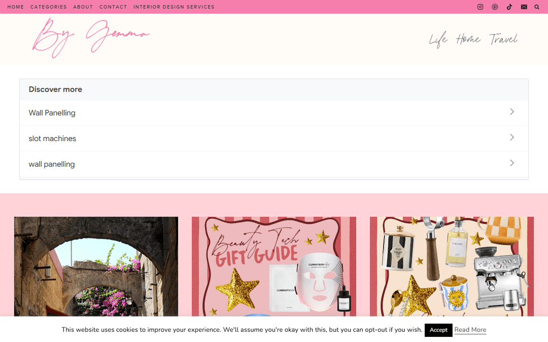 gemmalouise.co.uk publisher screenshot