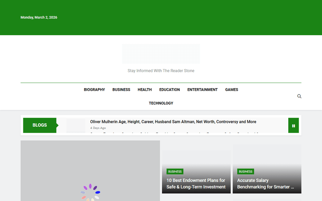 thereaderstone.com publisher screenshot