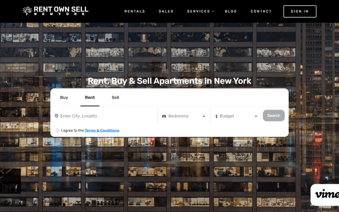 nyrentownsell.com publisher screenshot