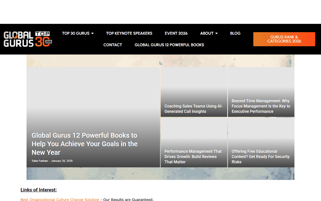 globalgurus.org publisher screenshot