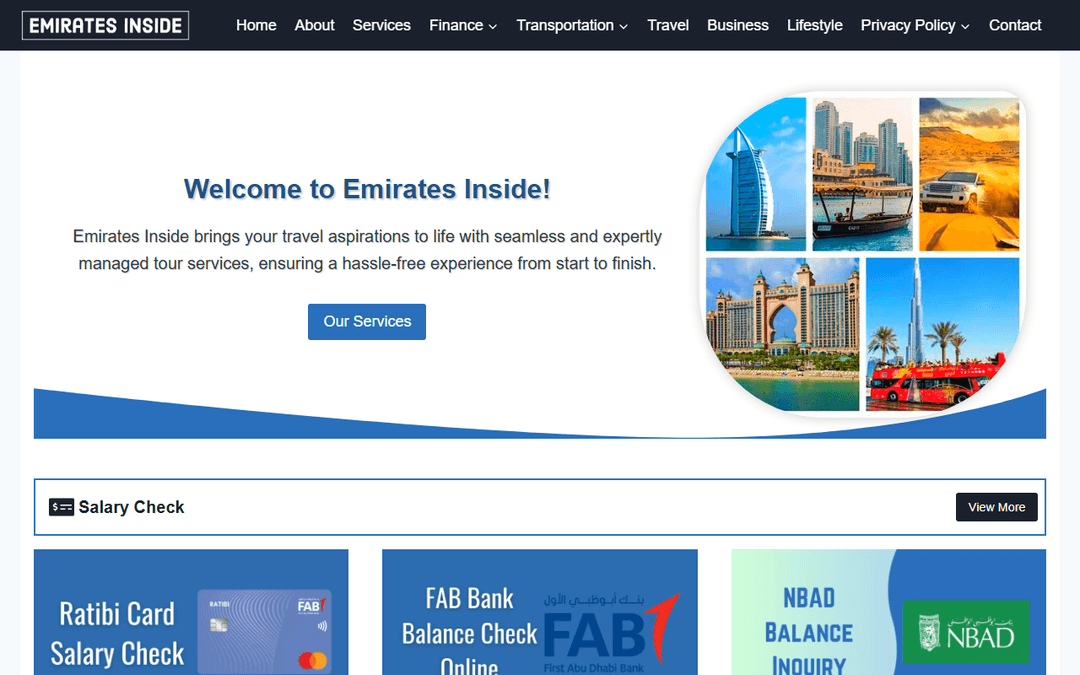 emiratesinside.net publisher screenshot