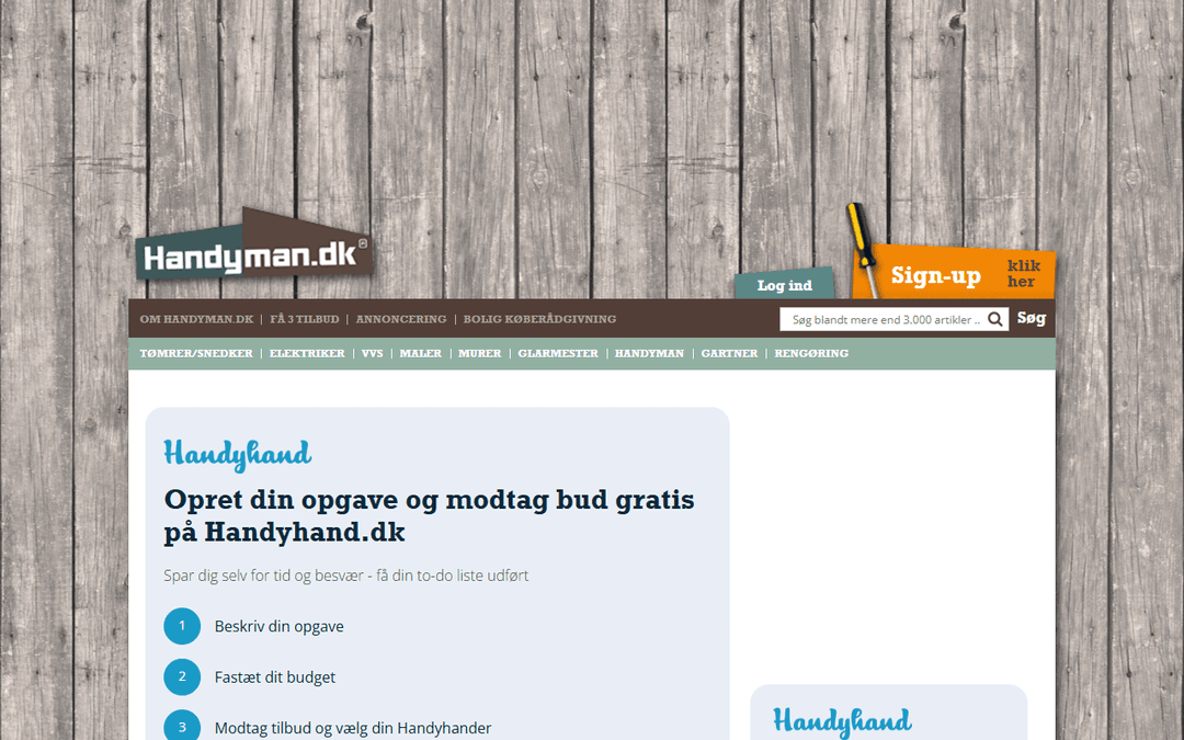 handyman.dk publisher screenshot
