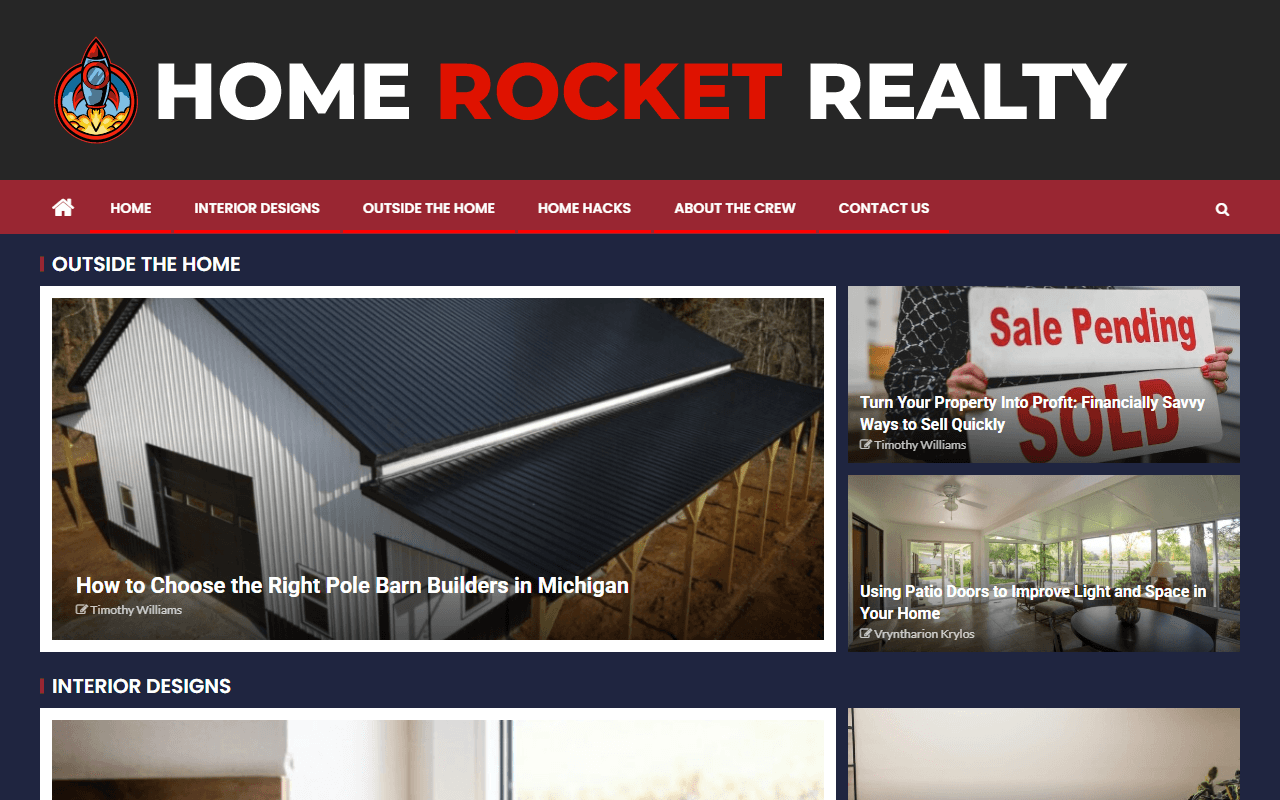 homerocketrealty.com publisher screenshot