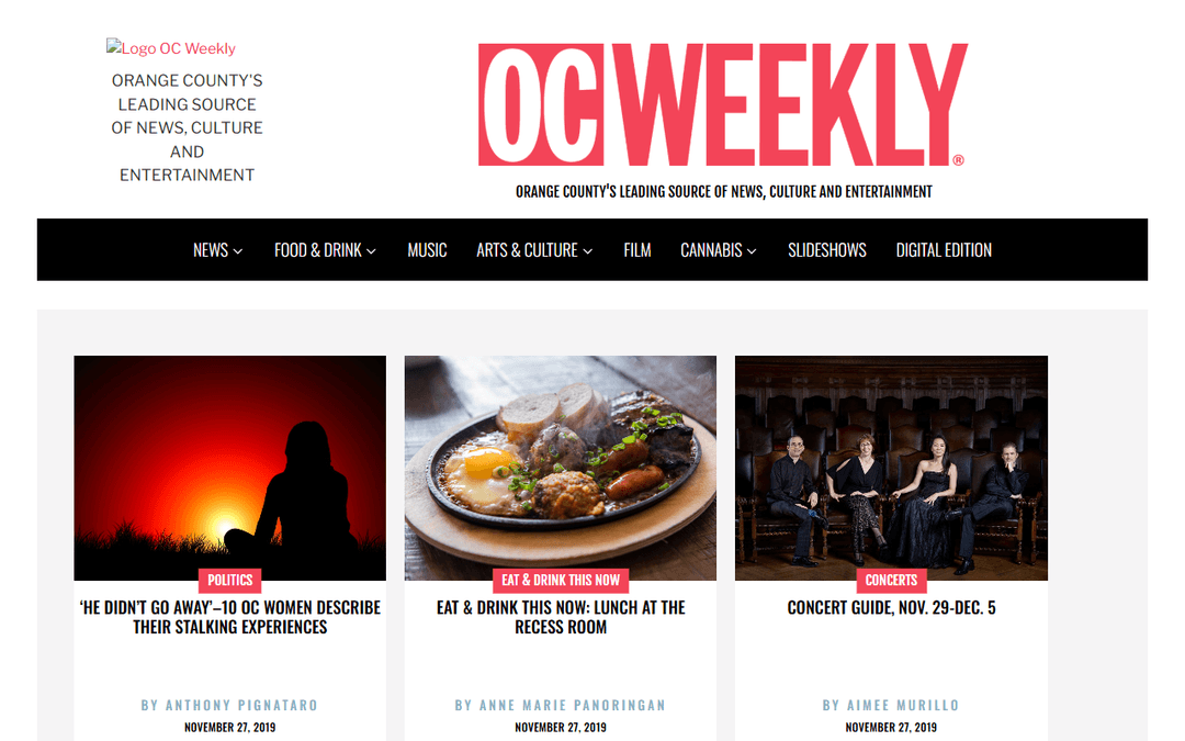ocweekly.com publisher screenshot