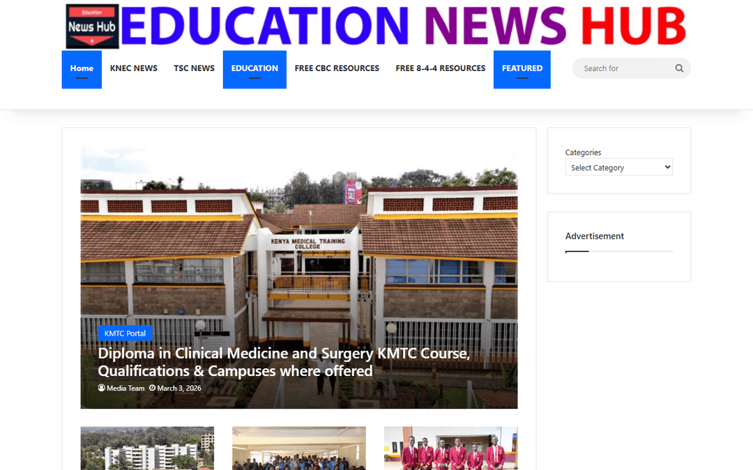 educationnewshub.co.ke publisher screenshot