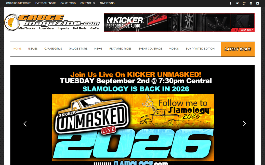 gaugemagazine.com publisher screenshot
