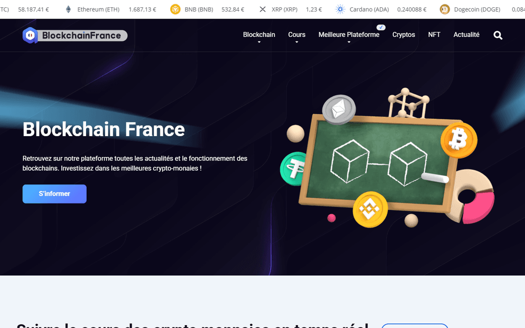 blockchainfrance.net publisher screenshot