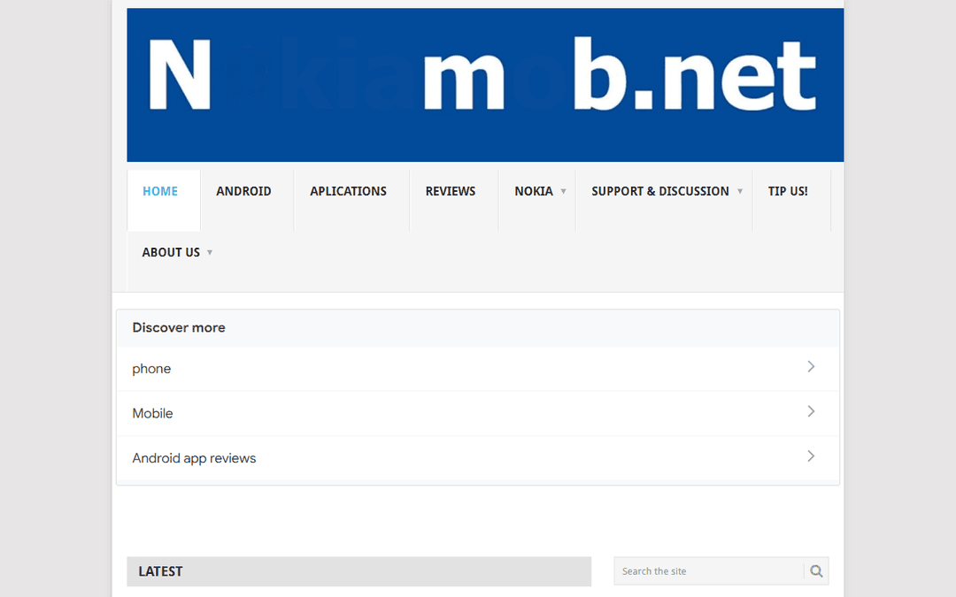 nokiamob.net publisher screenshot