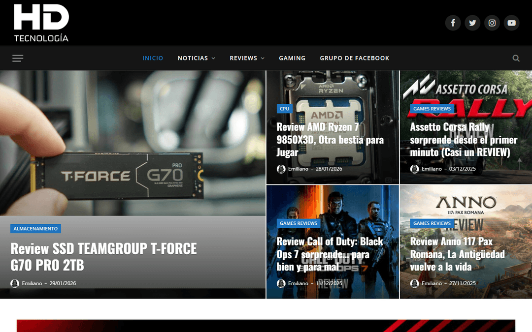 hd-tecnologia.com publisher screenshot