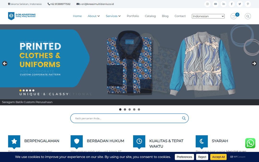 b-ori.kreasimultibisnis.co.id publisher screenshot