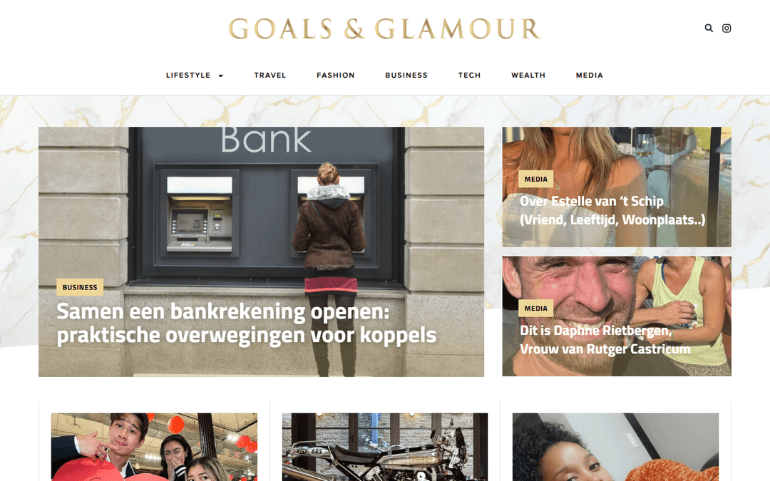 goalsandglamour.nl publisher screenshot