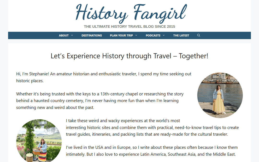 historyfangirl.com publisher screenshot
