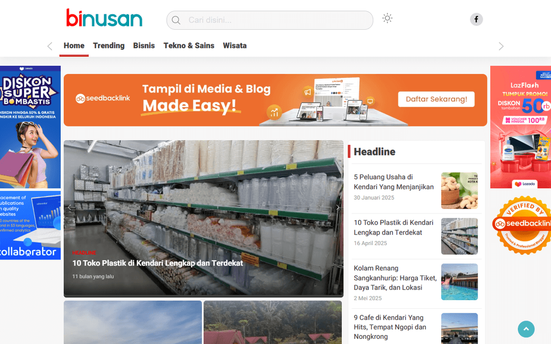 binusan.com publisher screenshot