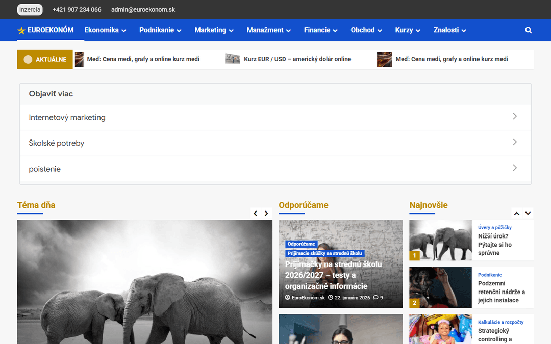 euroekonom.sk publisher screenshot