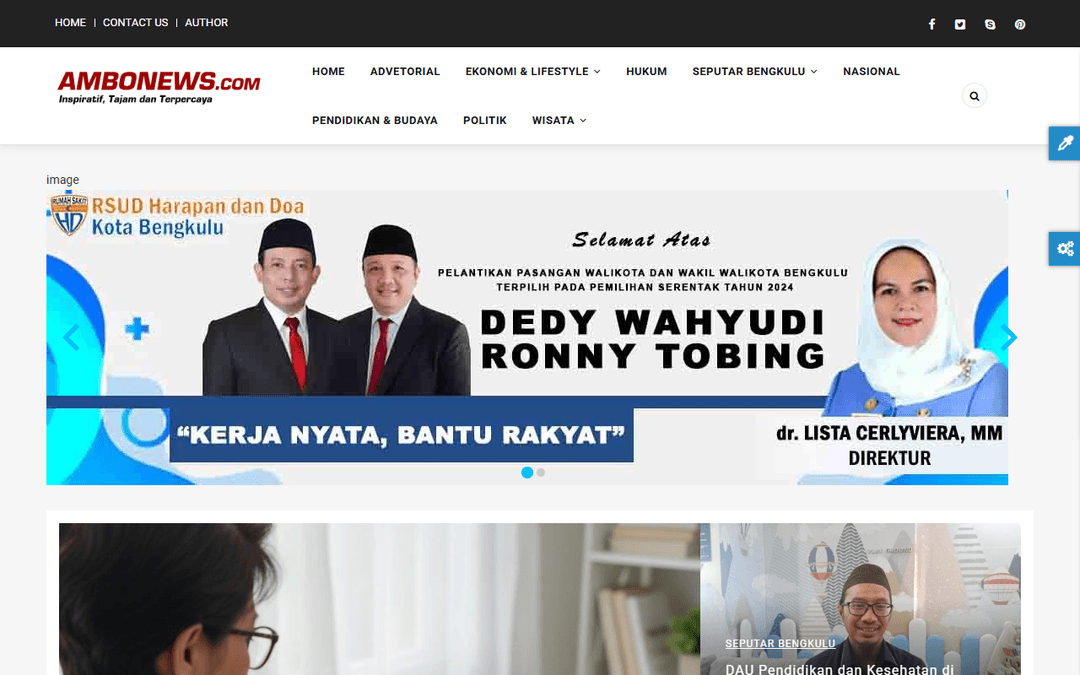 ambonews.com publisher screenshot