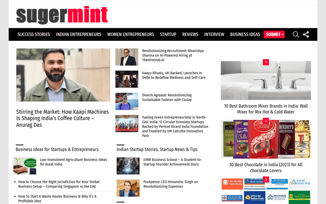sugermint.com publisher screenshot