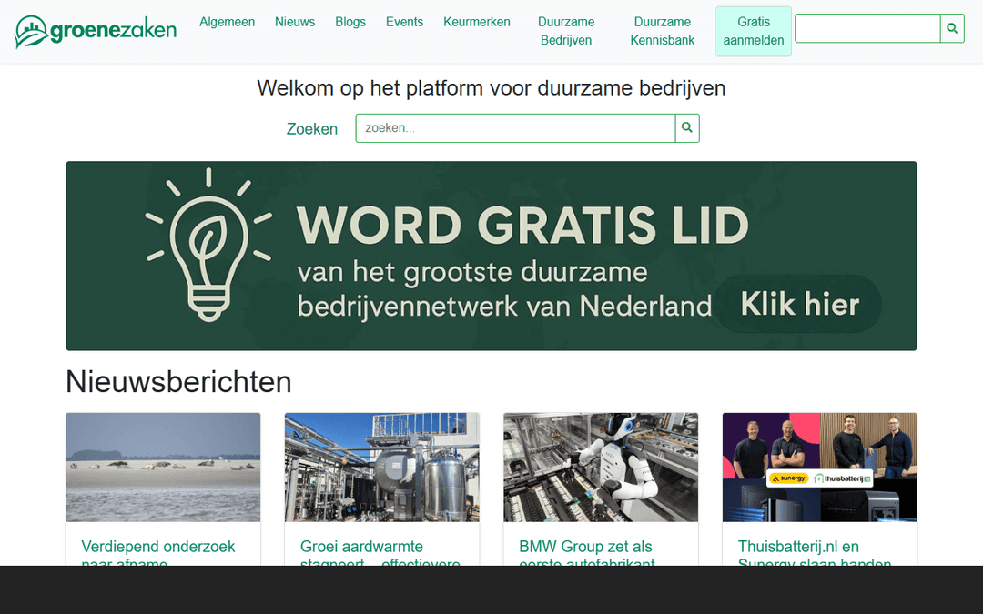 groenezaken.com publisher screenshot